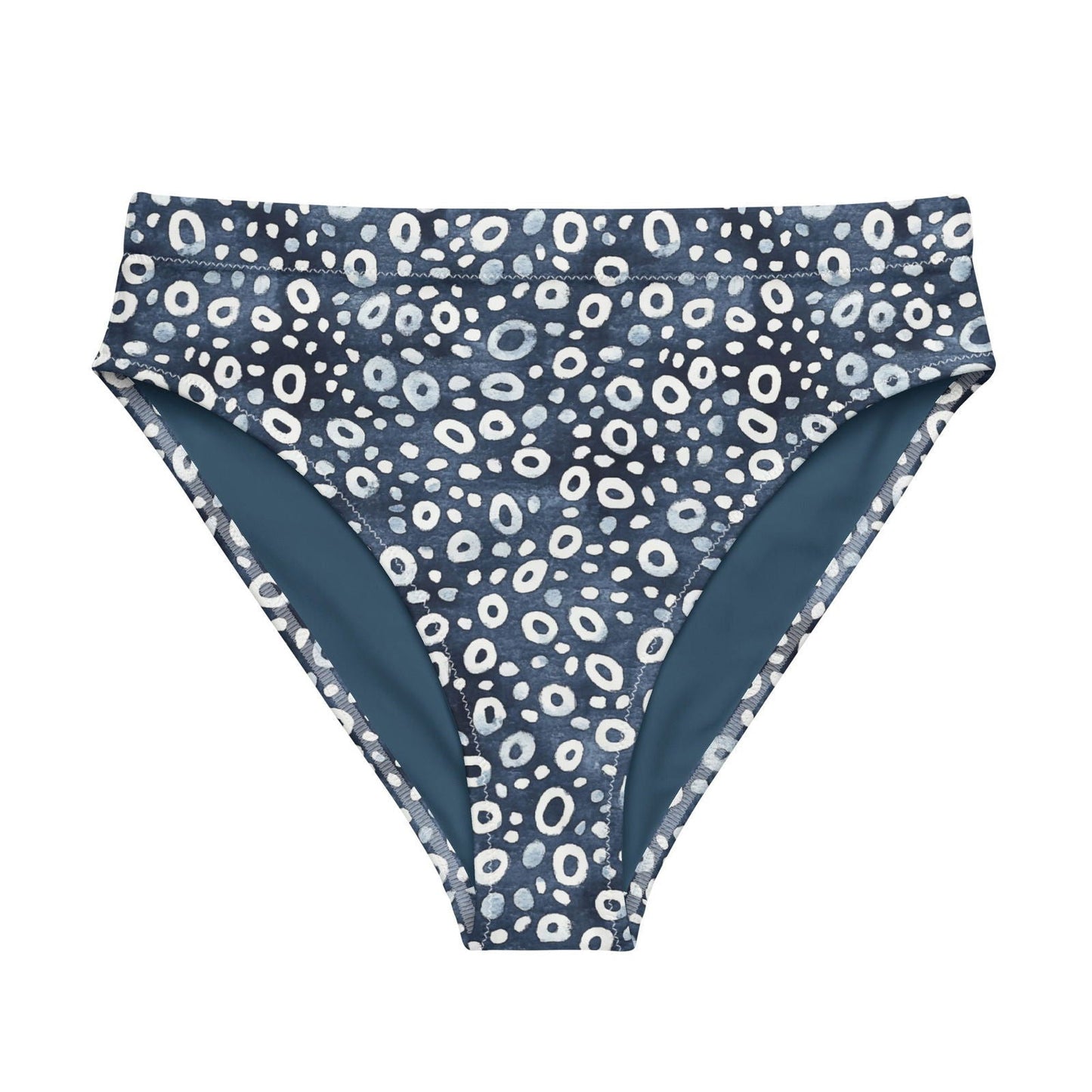 Whale Shark Mosaic Eco High-Waisted Bikini Bottom - 