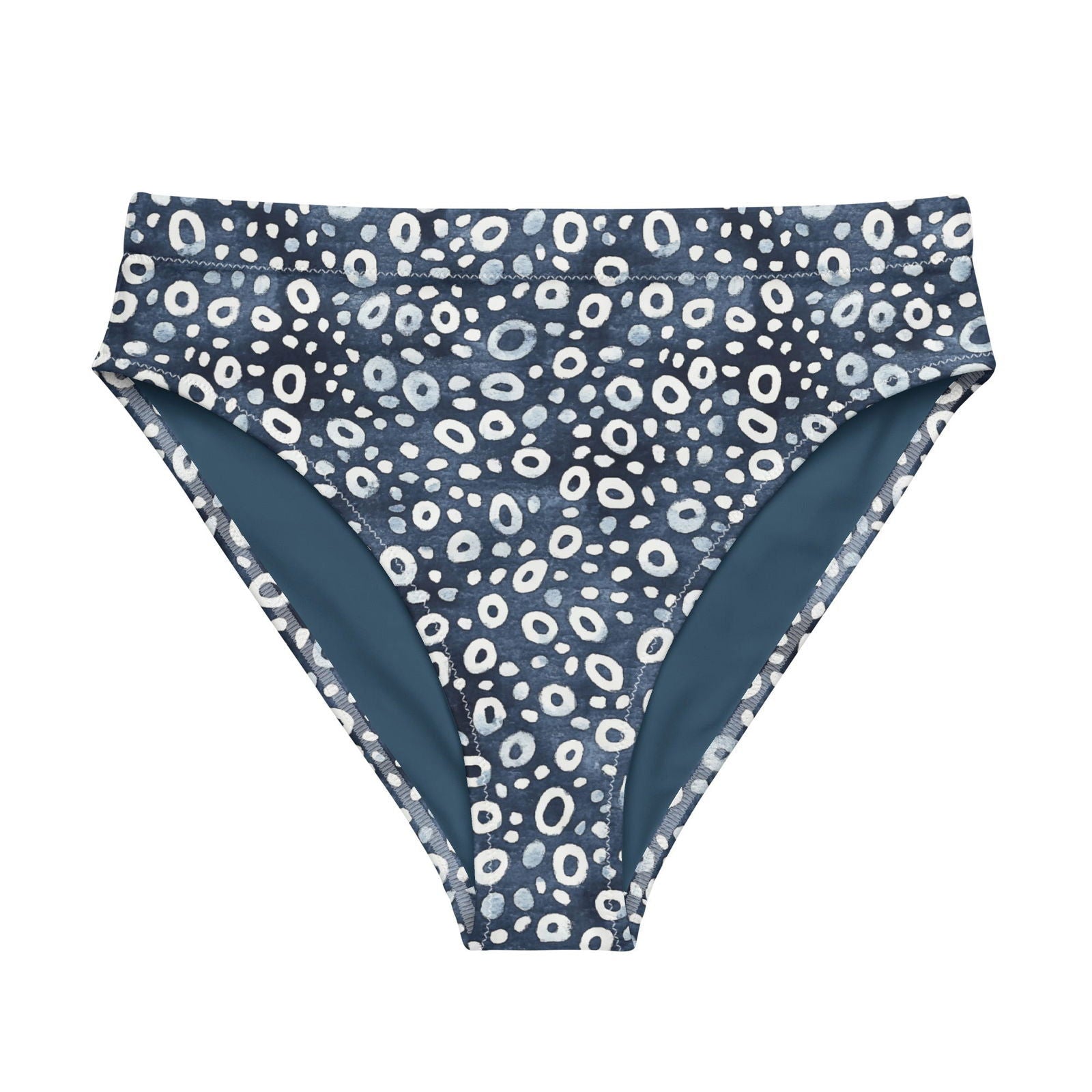 Whale Shark Mosaic Eco High-Waisted Bikini Bottom - 