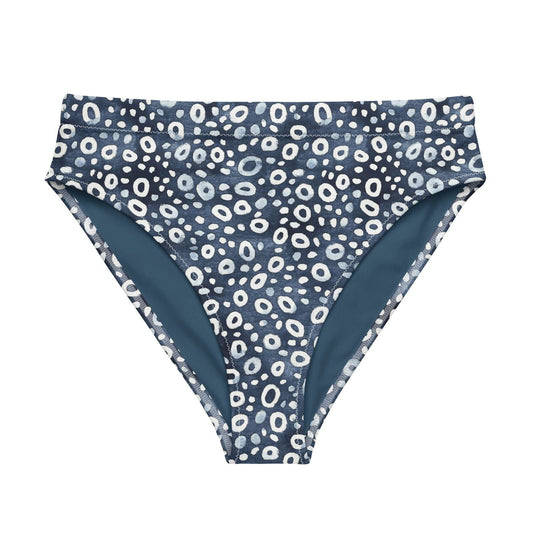 Whale Shark Mosaic Eco High-Waisted Bikini Bottom - 