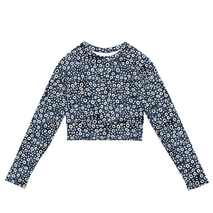 Whale Shark Mosaic Eco Cropped Rash Guard - Salinity Swimwear