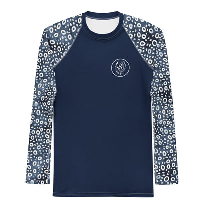 Whale Shark Mosaic Men's Rash Guard - 