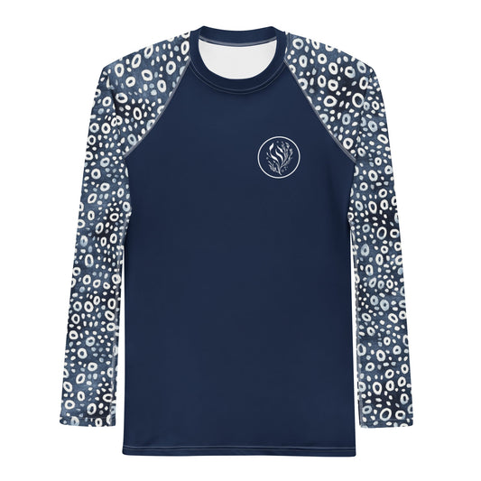 Whale Shark Mosaic Men's Rash Guard - 