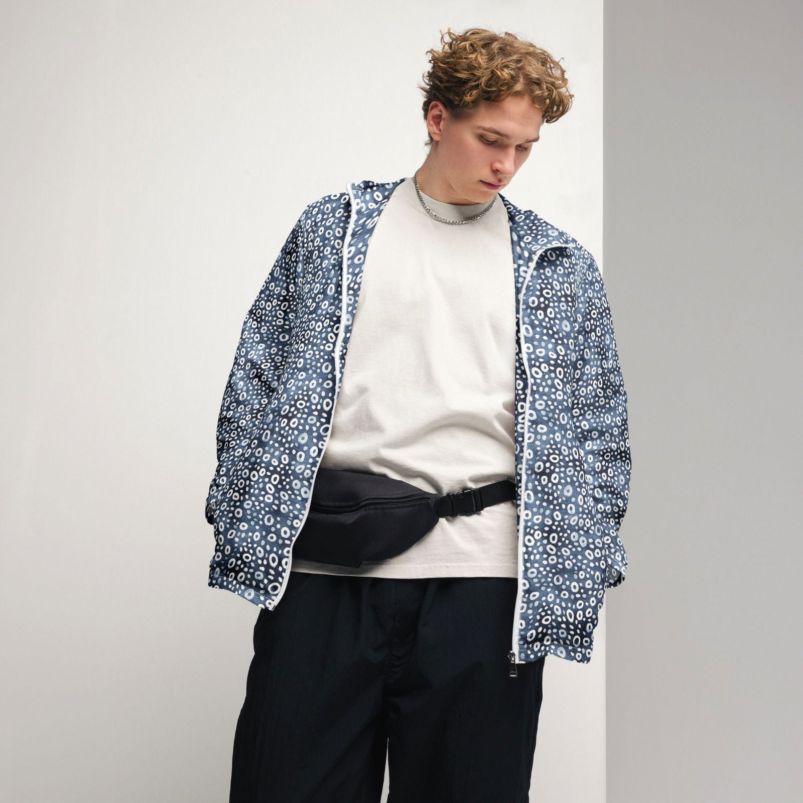 Whale Shark Mosaic Men’s windbreaker - 