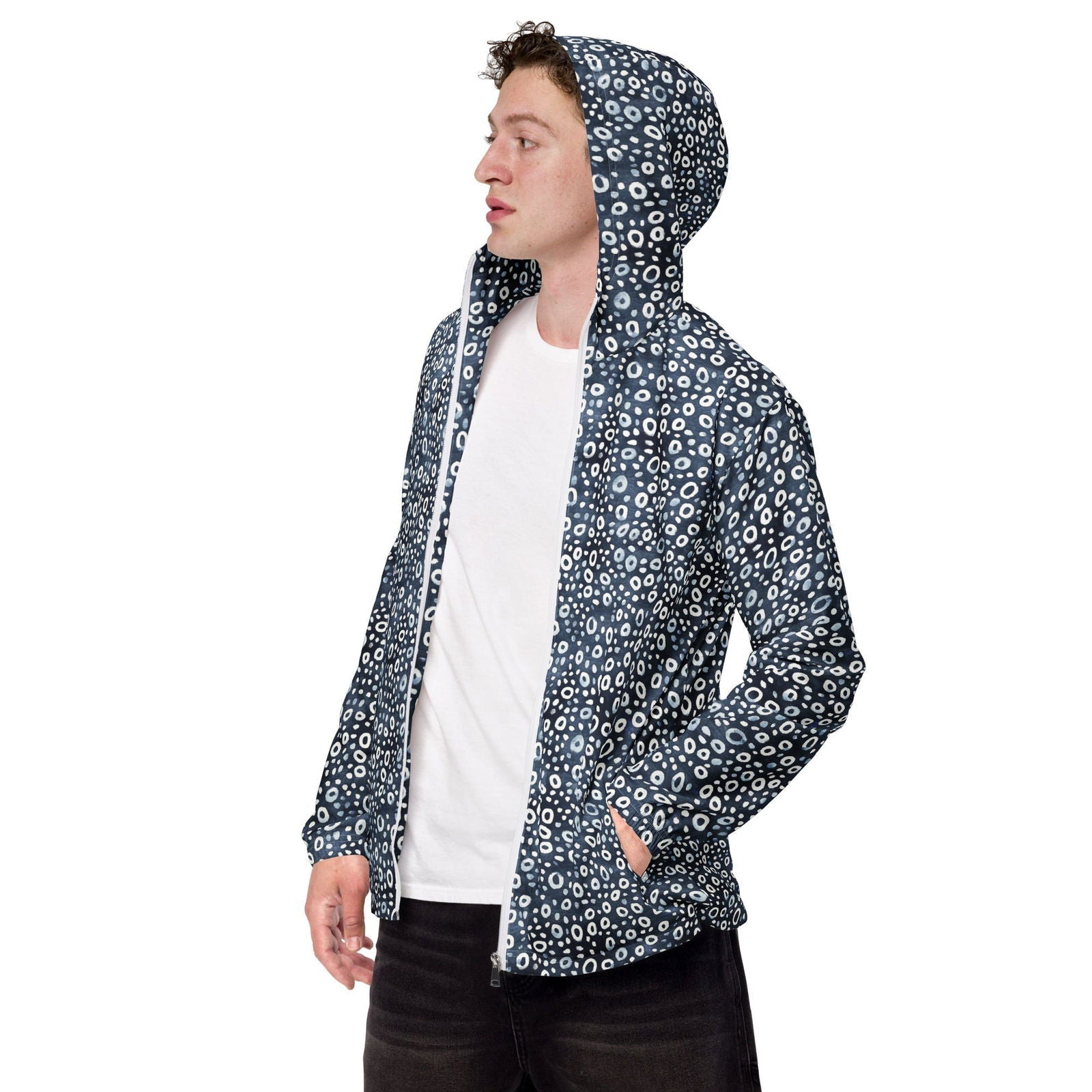 Whale Shark Mosaic Men’s windbreaker - 