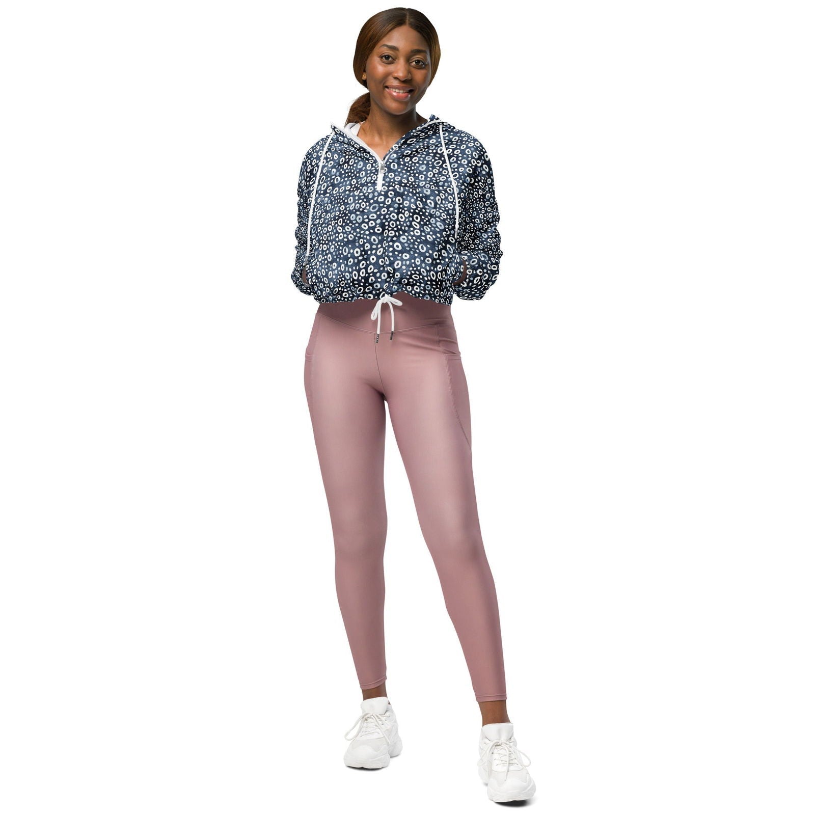 Eagle Ray Spots Women’s Cropped Windbreaker - 