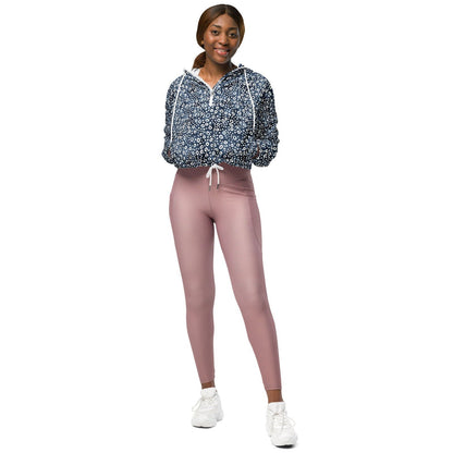 Eagle Ray Spots Women’s Cropped Windbreaker - 