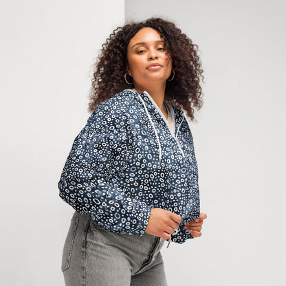 Eagle Ray Spots Women’s Cropped Windbreaker - 