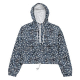 Whale Shark Mosaic Women’s Cropped Windbreaker -  - ["jacket","Whale shark","Whale Shark Mosaic","women"]
