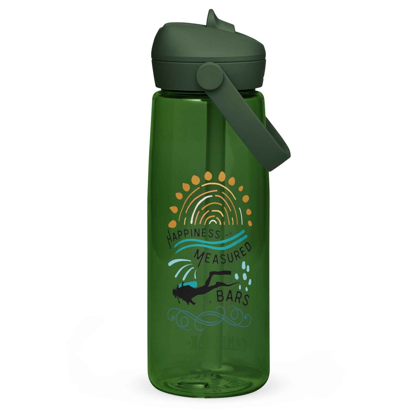 Happiness Can Be Measured in Bars Resuable Waterbottle - 