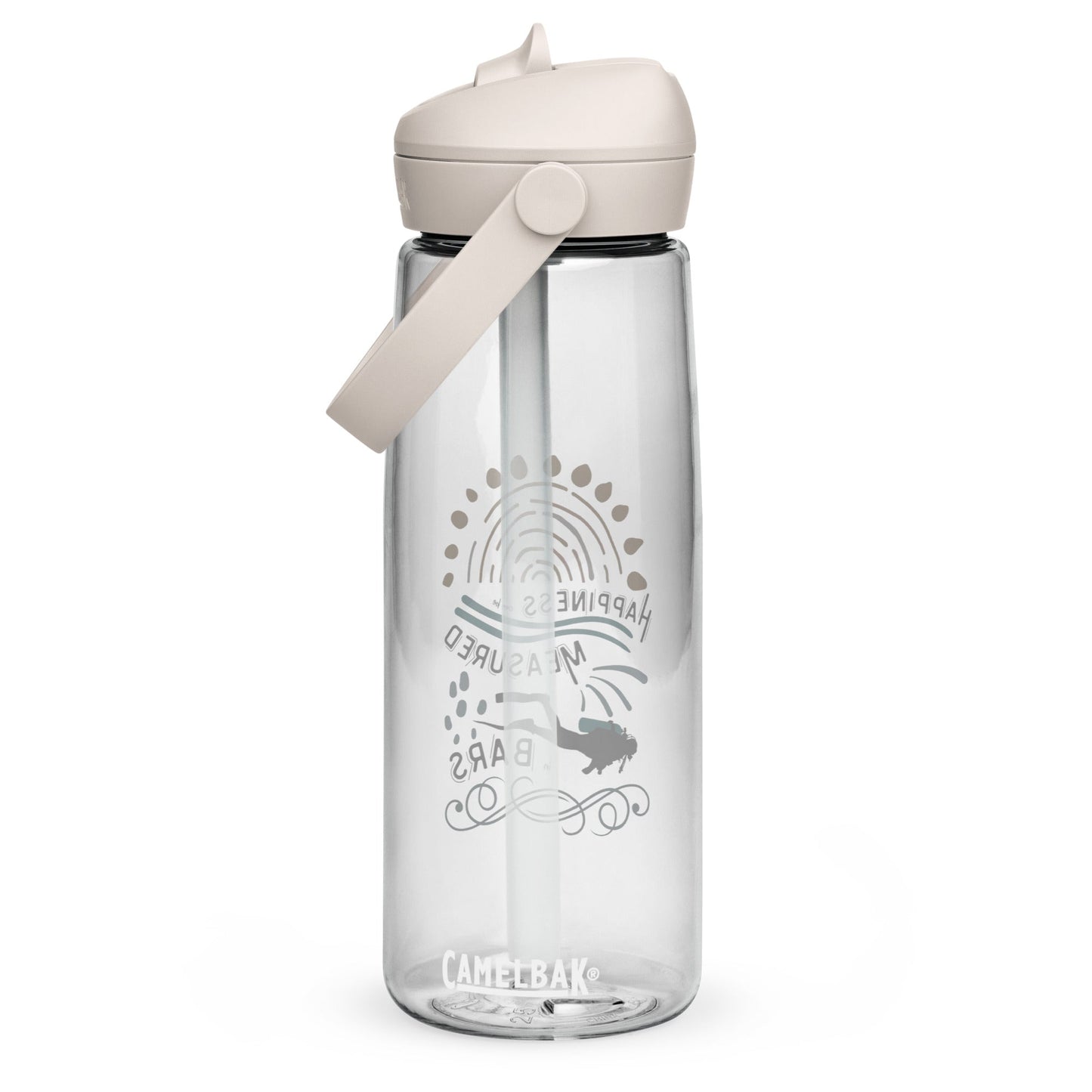 Happiness Can Be Measured in Bars Resuable Waterbottle - 