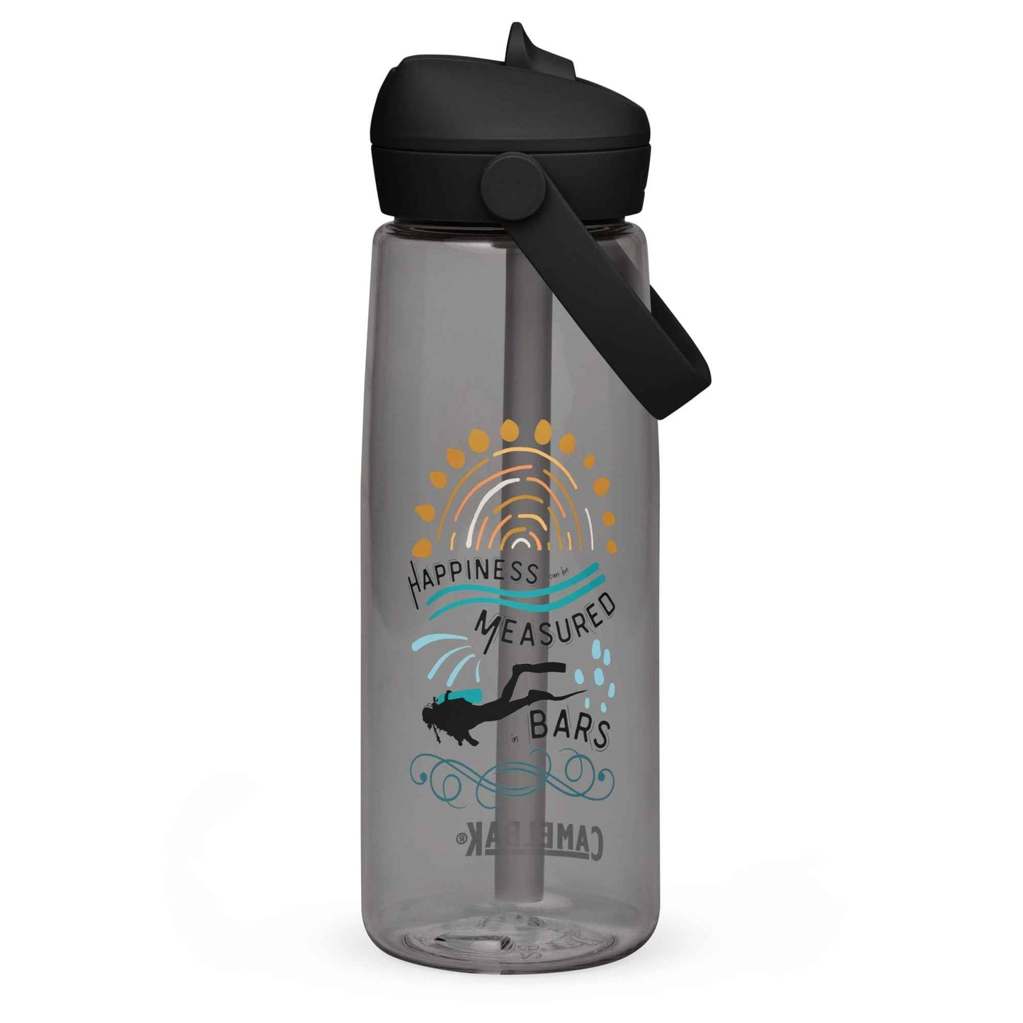 Happiness Can Be Measured in Bars Resuable Waterbottle - 
