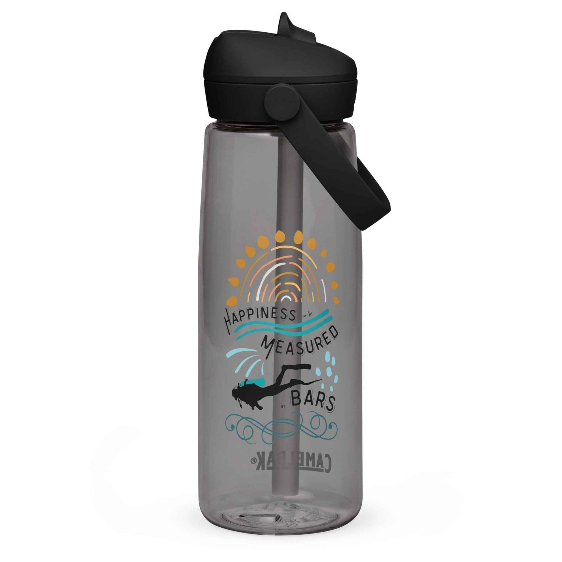 Happiness Can Be Measured in Bars Resuable Waterbottle - 
