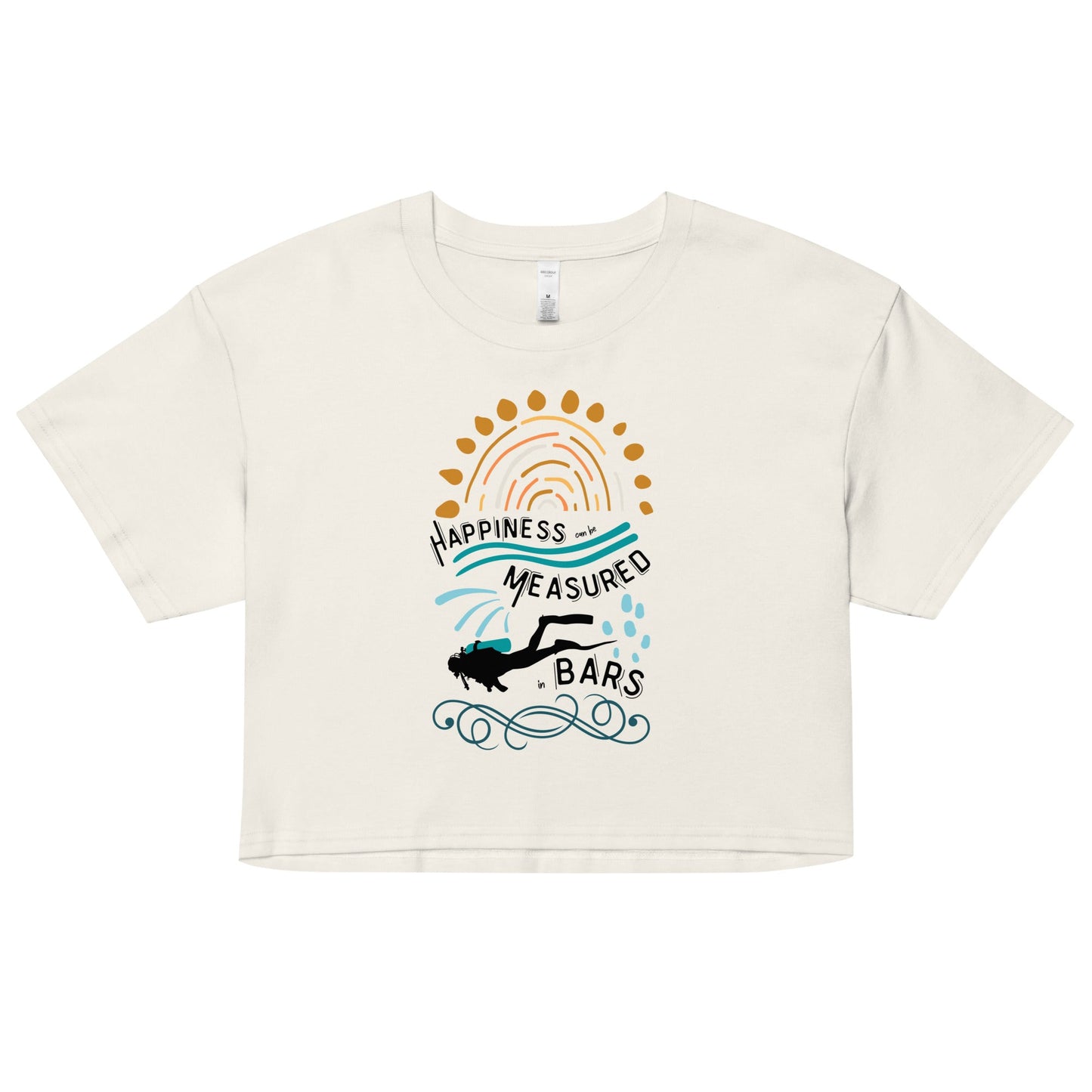 Happiness Can Be Measured in Bars Women’s Crop Top - 