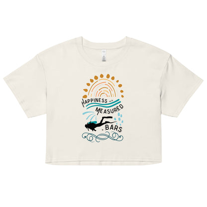 Happiness Can Be Measured in Bars Women’s Crop Top - 
