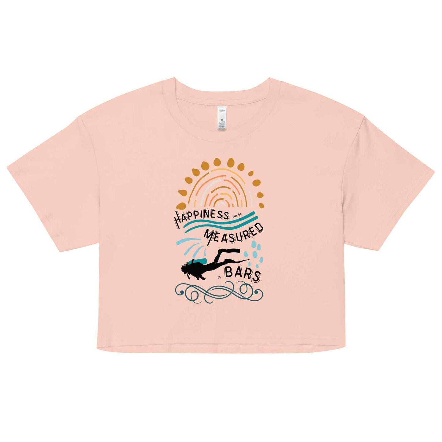 Happiness Can Be Measured in Bars Women’s Crop Top - 