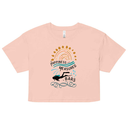 Happiness Can Be Measured in Bars Women’s Crop Top - 