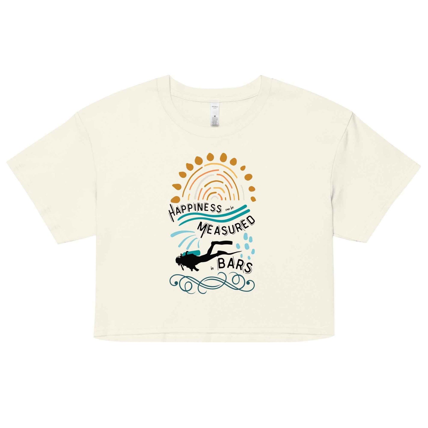 Happiness Can Be Measured in Bars Women’s Crop Top - 
