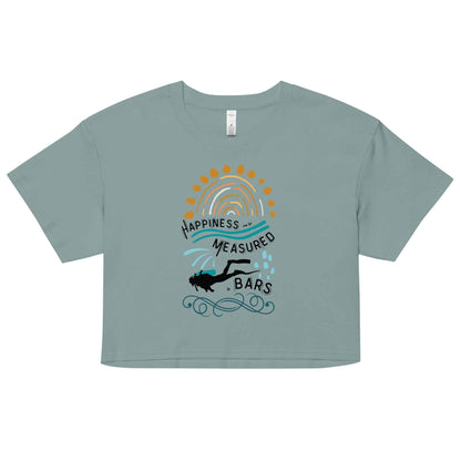 Happiness Can Be Measured in Bars Women’s Crop Top - 