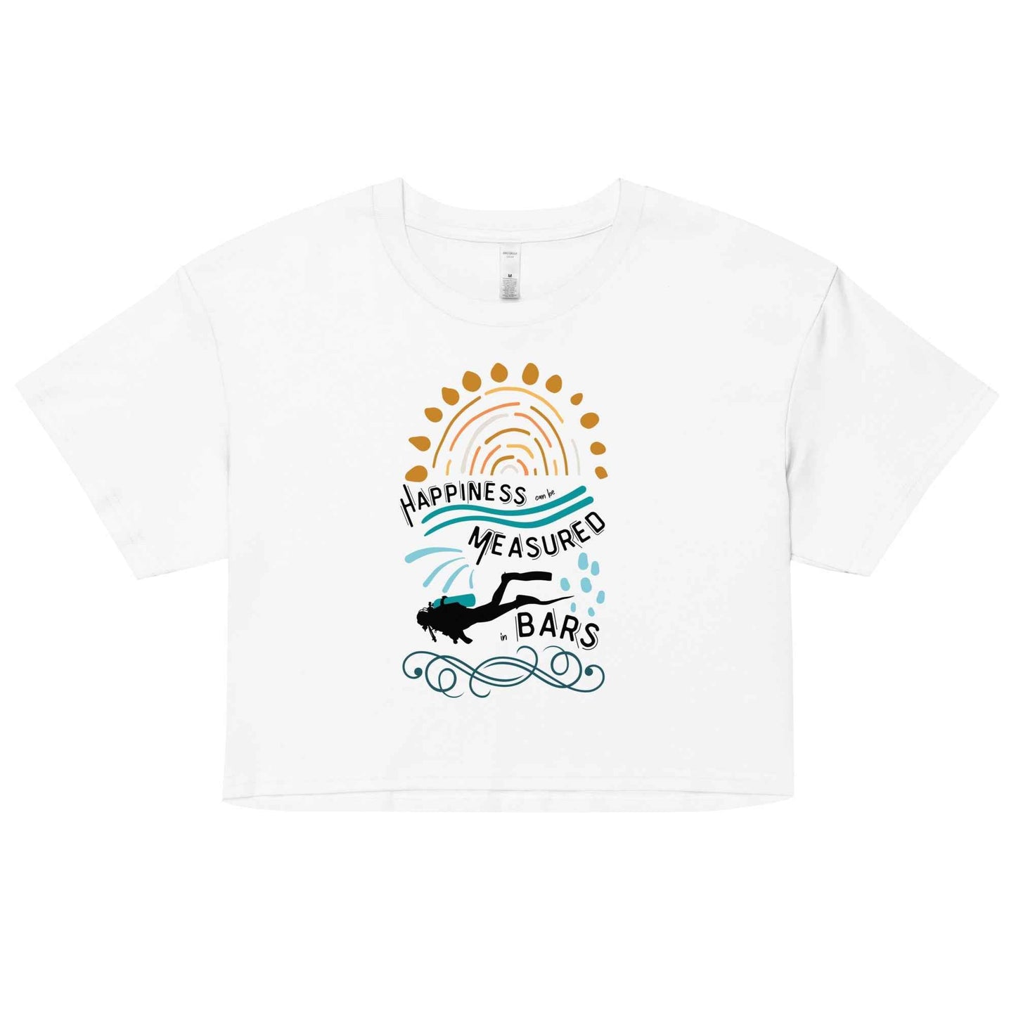 Happiness Can Be Measured in Bars Women’s Crop Top - 