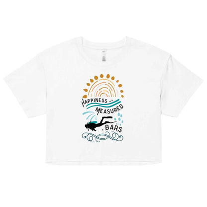Happiness Can Be Measured in Bars Women’s Crop Top - 