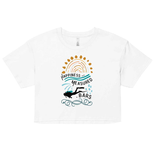Happiness Can Be Measured in Bars Women’s Crop Top - 