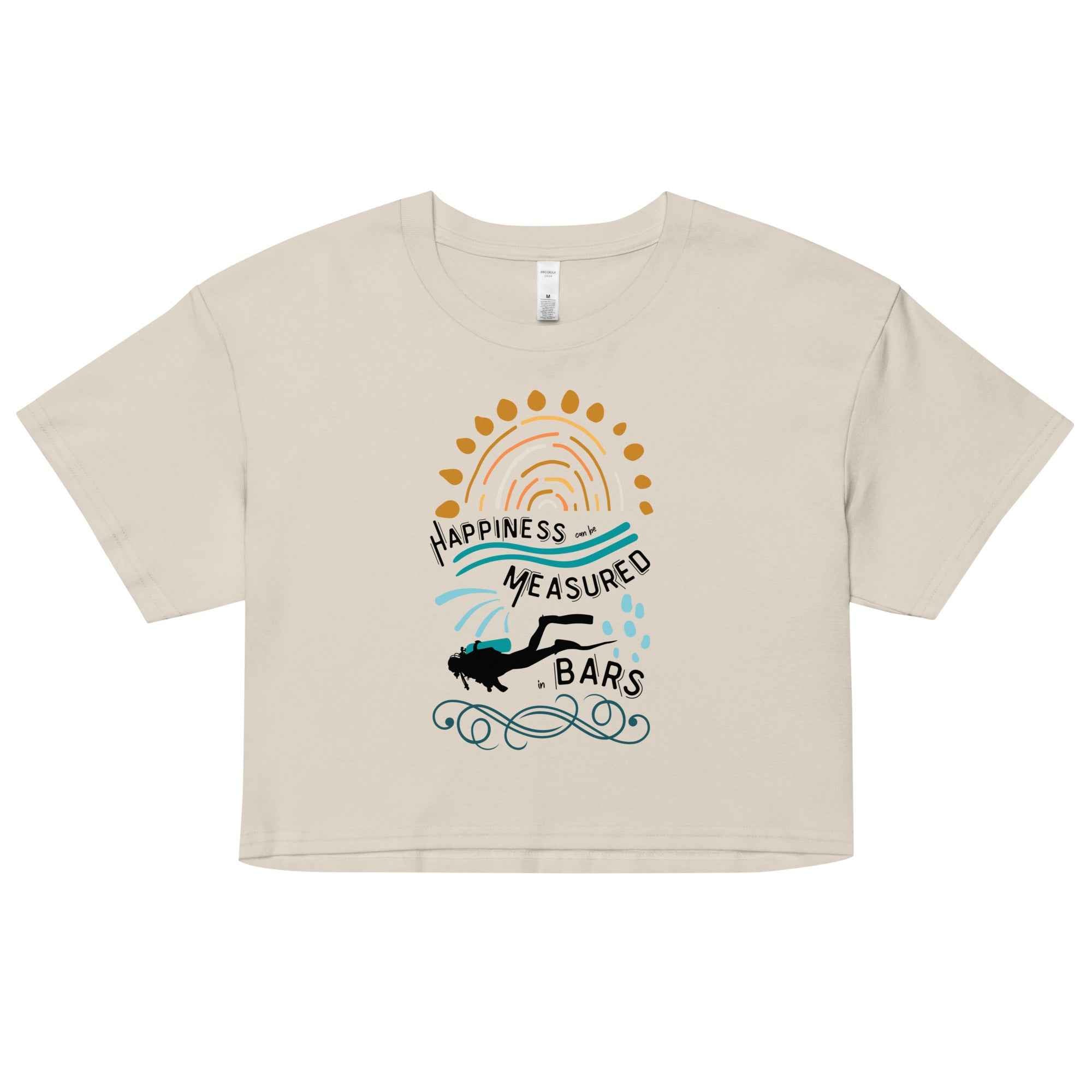 Happiness Can Be Measured in Bars Women’s Crop Top -  - ["T","women"]