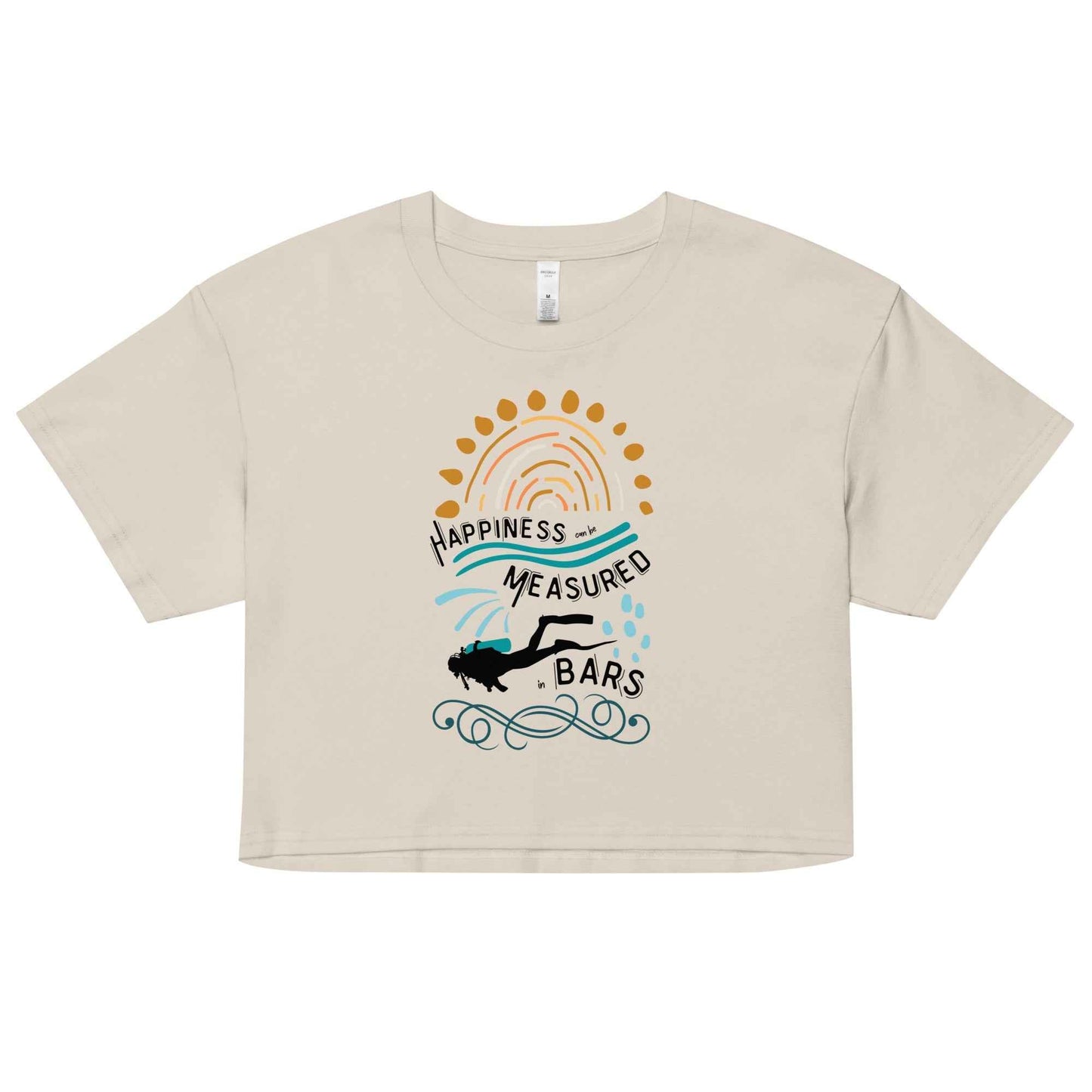 Happiness Can Be Measured in Bars Women’s Crop Top - 