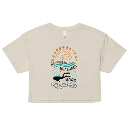 Happiness Can Be Measured in Bars Women’s Crop Top - 