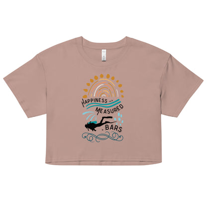 Happiness Can Be Measured in Bars Women’s Crop Top - 