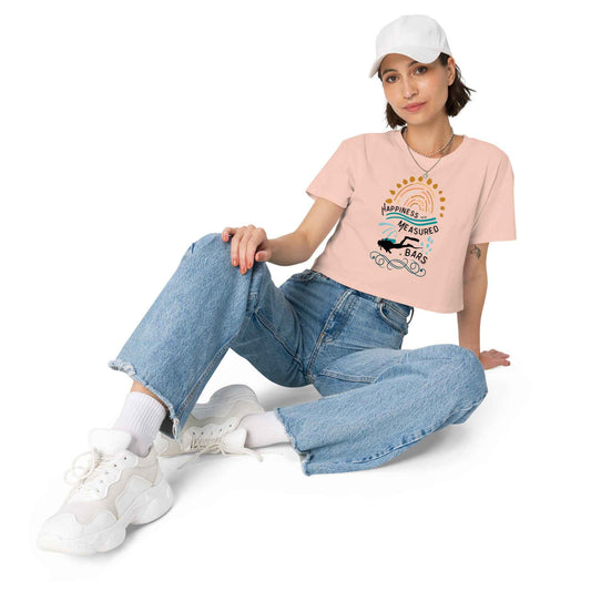 Happiness Can Be Measured in Bars Women’s Crop Top - 