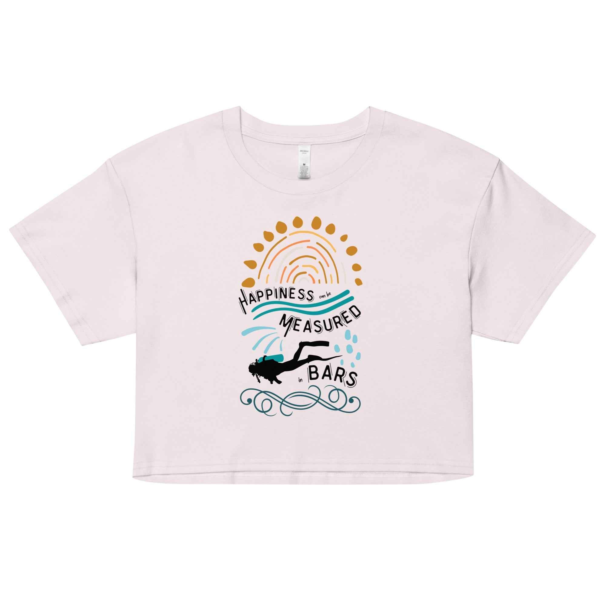 Happiness Can Be Measured in Bars Women’s Crop Top -  - ["T","women"]