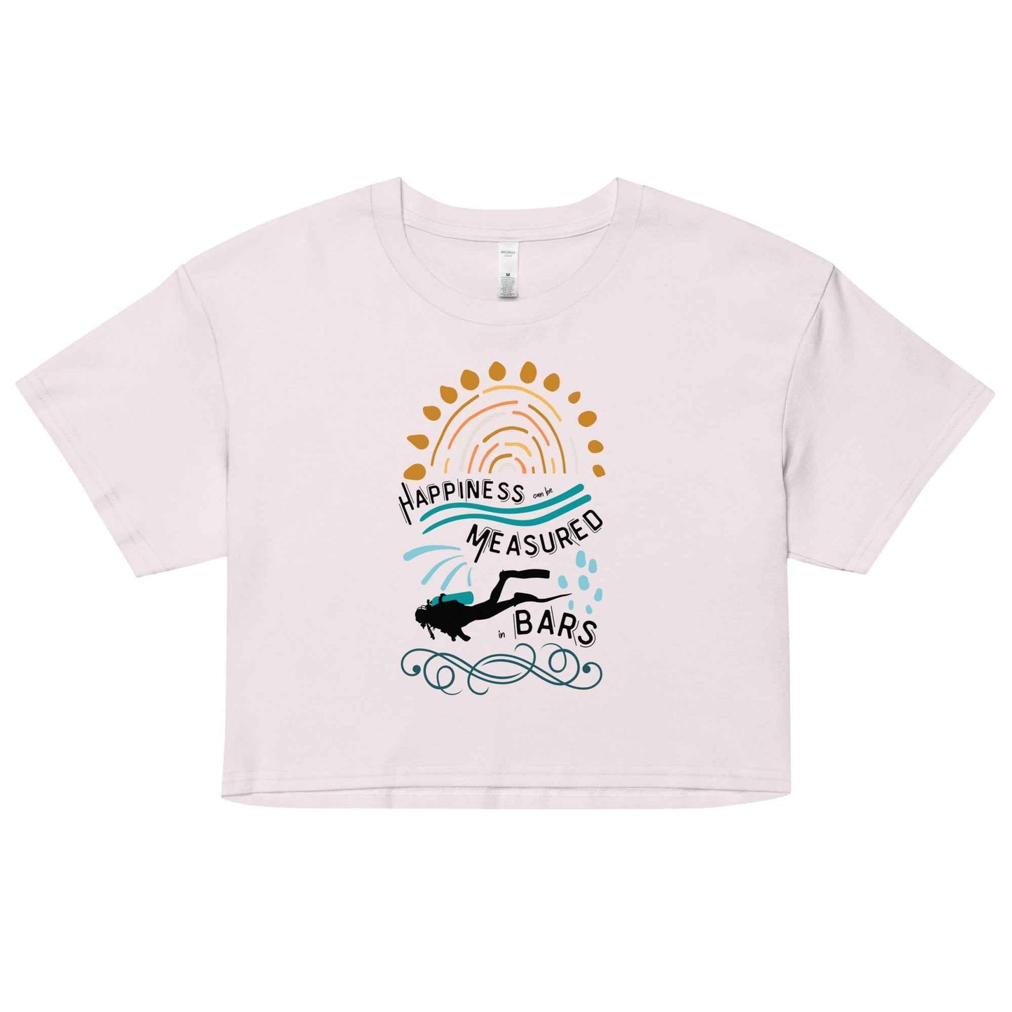 Happiness Can Be Measured in Bars Women’s Crop Top - 