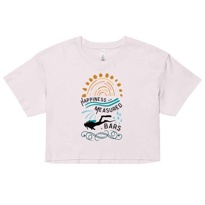 Happiness Can Be Measured in Bars Women’s Crop Top - 