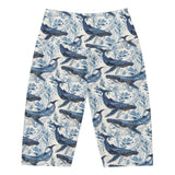 Humpback Whale Song 8" Inch Dive Shorts -  - ["Humpback Whale Song","Short","whale","women"]