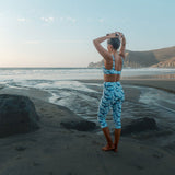 Spotted Eagle Ray Capri Swim Leggings -  - ["leggings","ray","Spotted Eagle Ray","Wildlife","women"]
