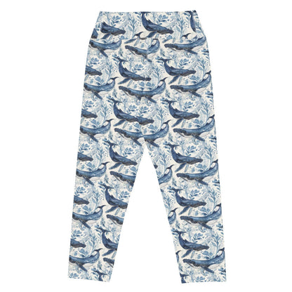 Humpback Whale Song Capri Swim Leggings - Salinity Swimwear