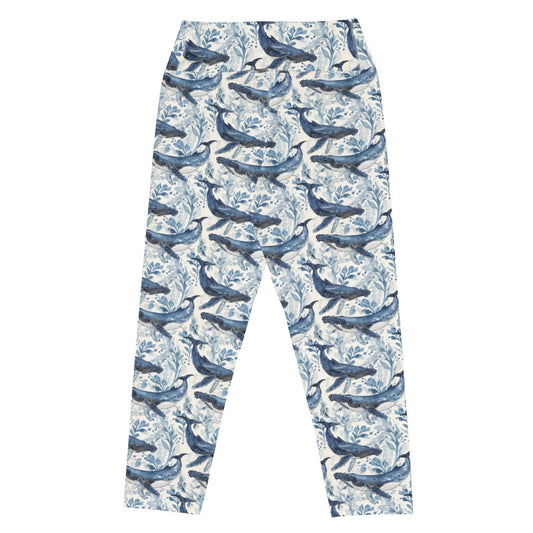 Humpback Whale Song Capri Swim Leggings - 