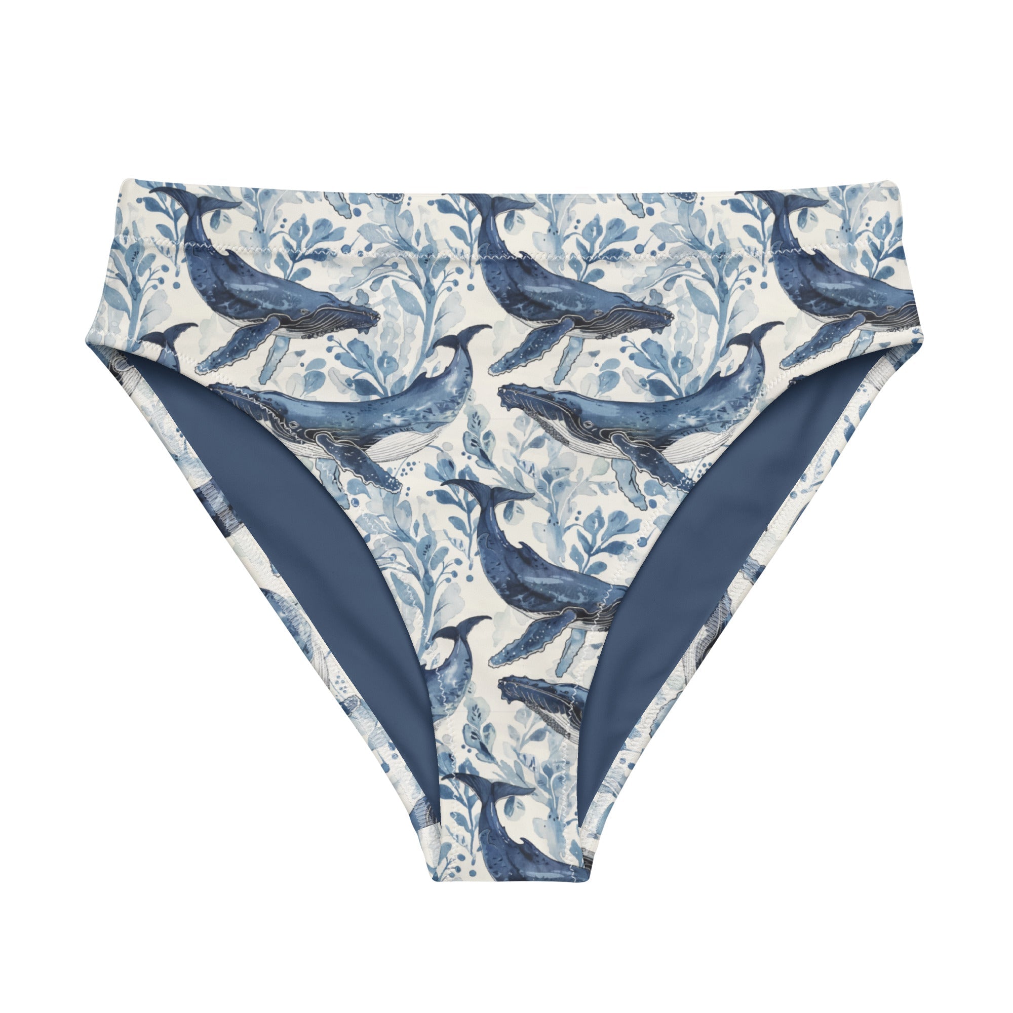 Blacktip Shark Drift Eco High-Waisted Bikini Bottom -  - ["shark","shark watch","swim","Wildlife","women"]