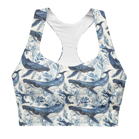 Humpback Whale Song Eco Sports Bra Top - 