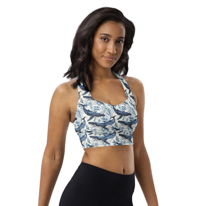 Humpback Whale Song Eco Sports Bra Top - 