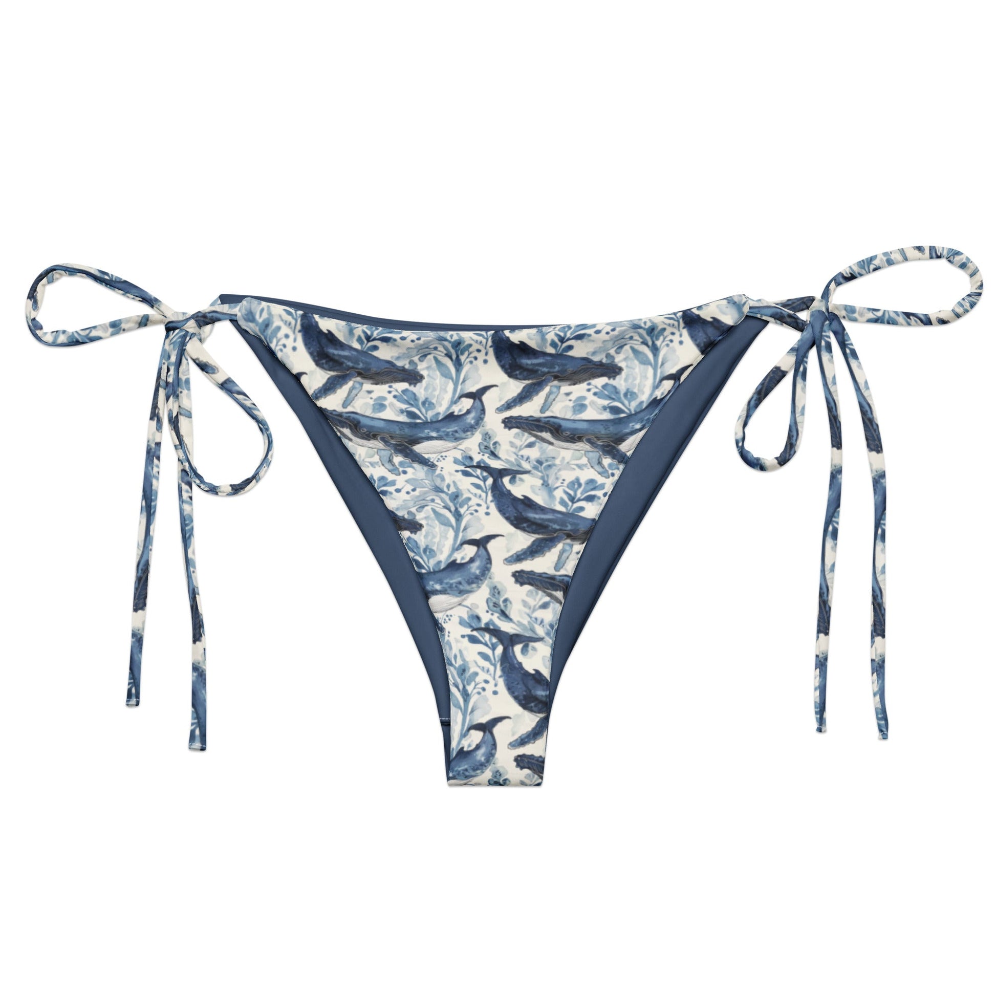 Humpback Whale Song Eco String Bikini Bottom - 