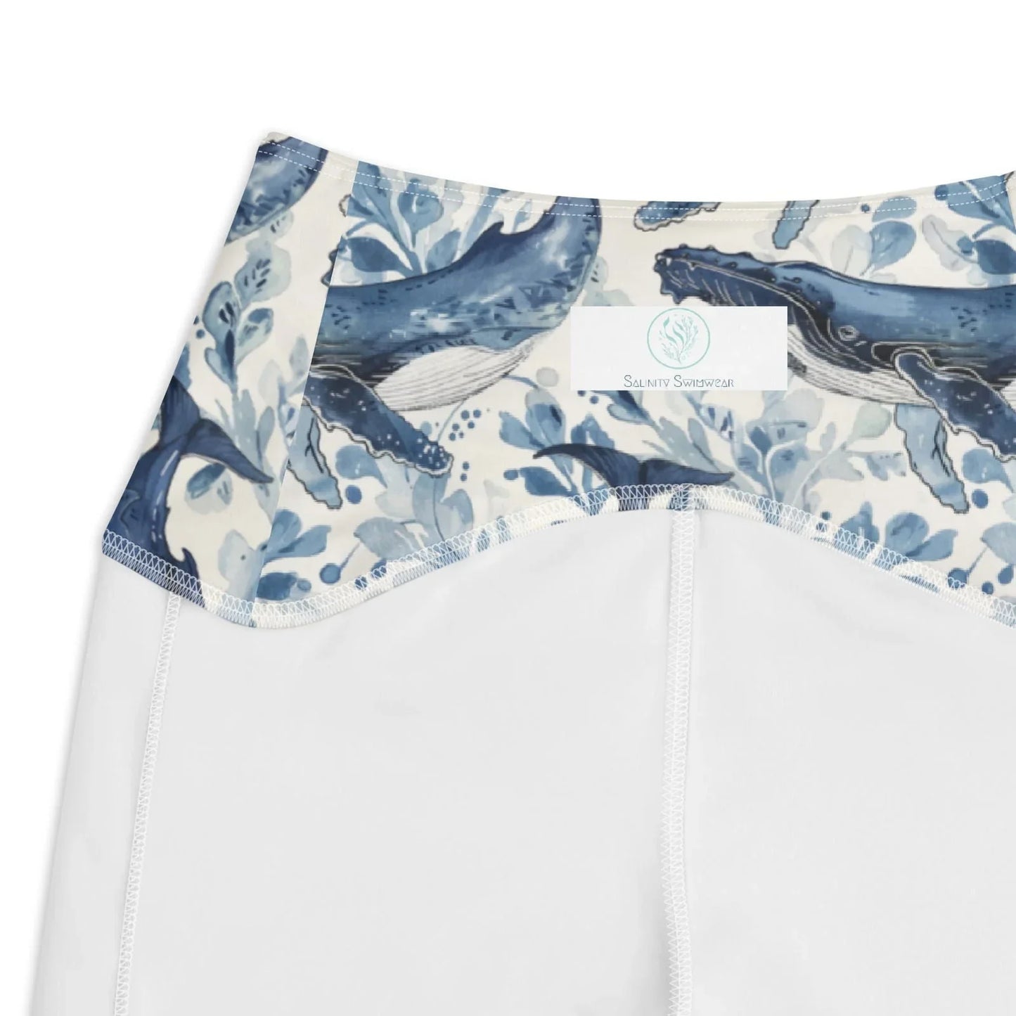 Humpback Whale Song Eco Swim Leggings With Pockets - Salinity Swimwear