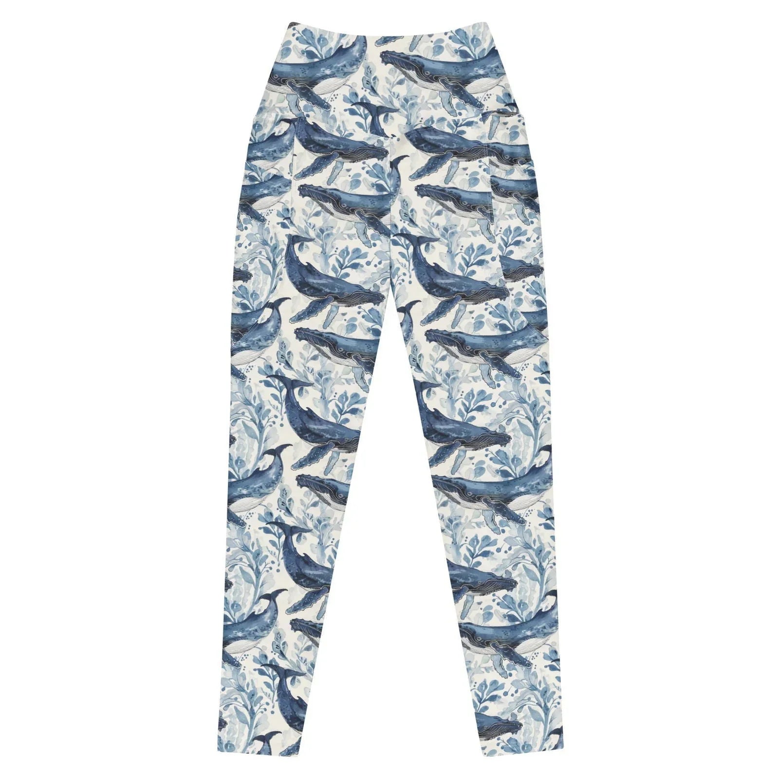 Humpback Whale Song Eco Swim Leggings With Pockets - Salinity Swimwear