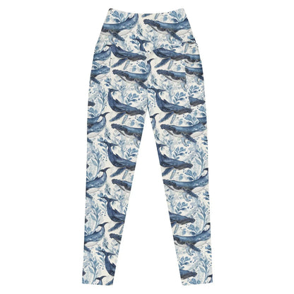 Humpback Whale Song Eco Swim Leggings With Pockets - Salinity Swimwear