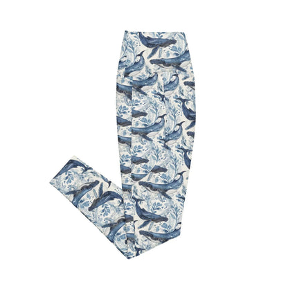 Humpback Whale Song Eco Swim Leggings With Pockets - Salinity Swimwear