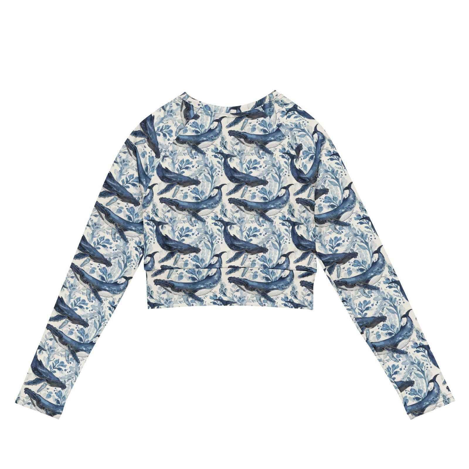 Humpback Whale Song Eco Cropped Rash Guard - 