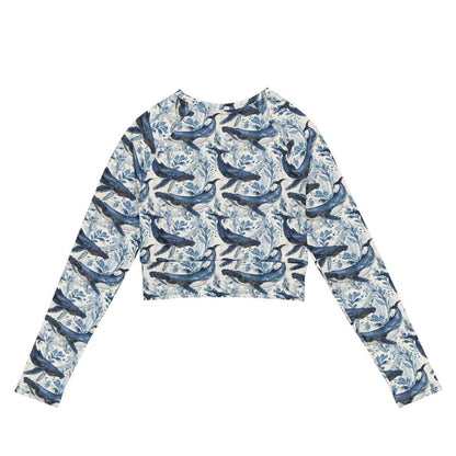 Humpback Whale Song Eco Cropped Rash Guard - 