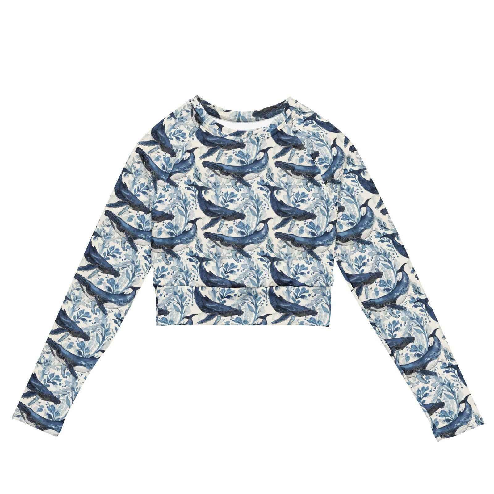 Spotted Eagle Ray Eco Cropped Rash Guard - 