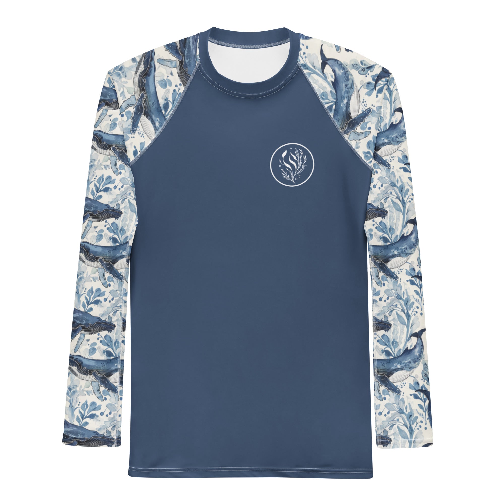 Humpback Whale Song Men's Rash Guard -  - ["Humpback Whale Song","men","rash guard","whale"]