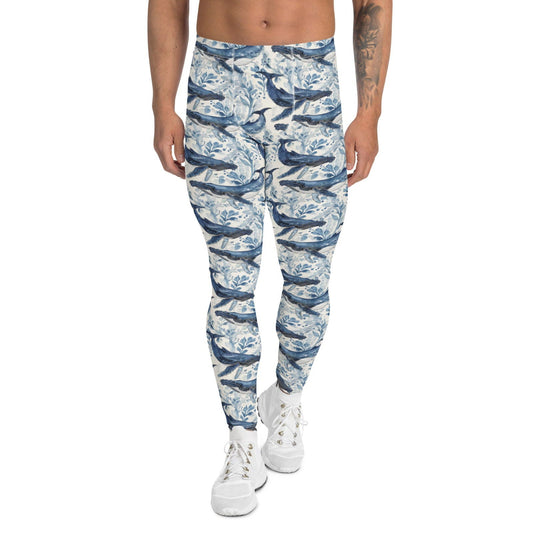 Humpback Whale Song Men's Swim Leggings - 